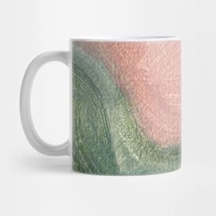 Green Pink Abstract Art Mug